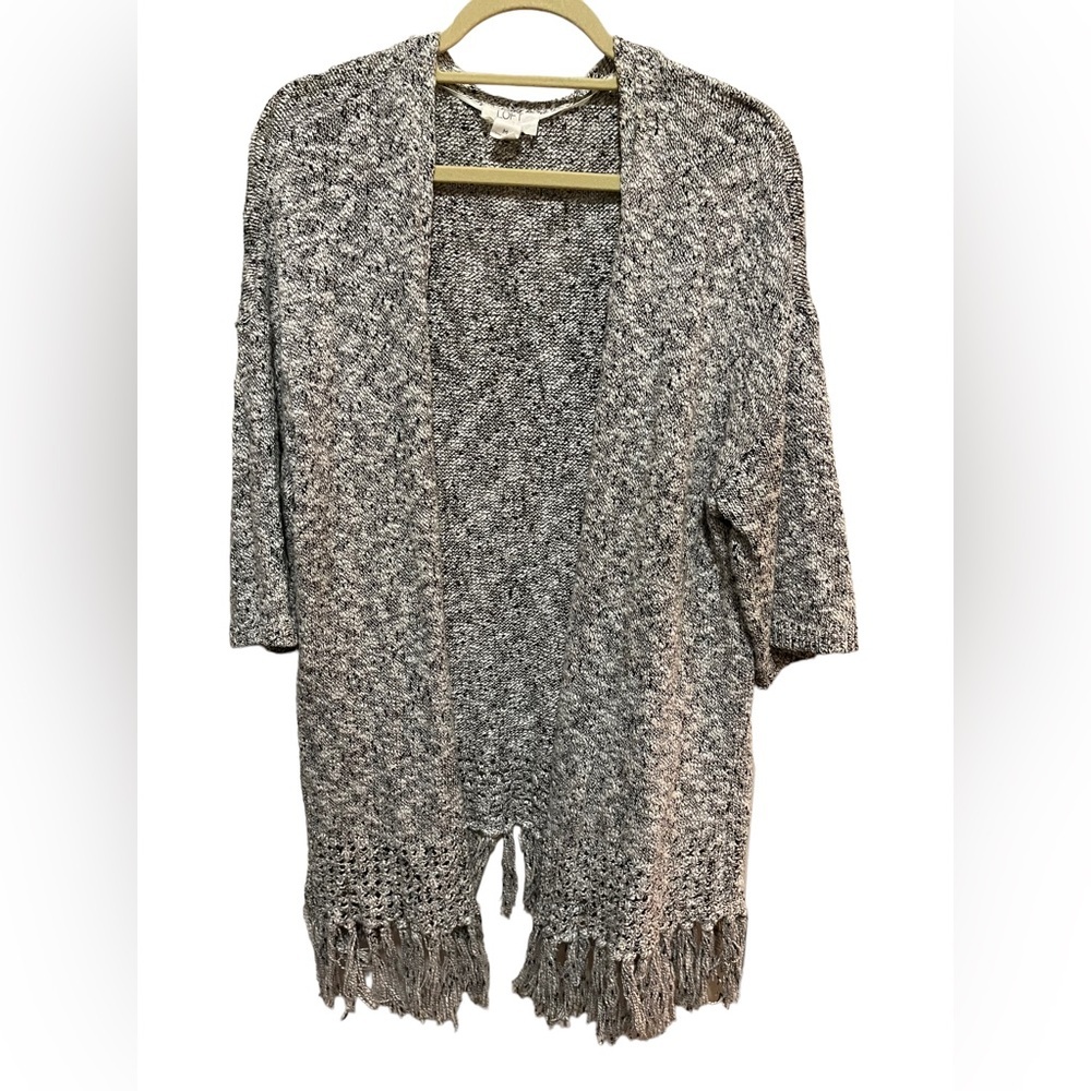 LOFT - lightweight tweed Cardigan - size Med